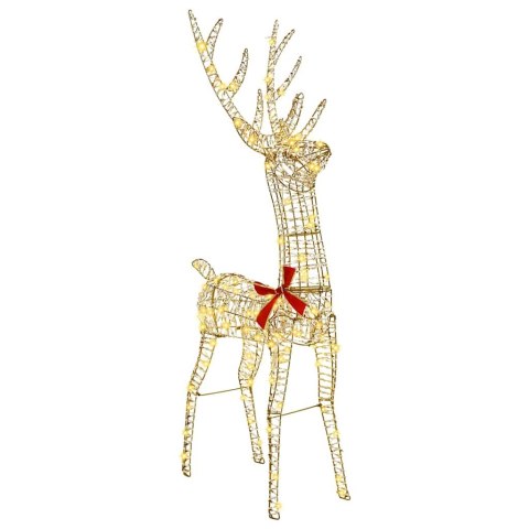 VidaXL 3D Renifer 140 LED Ciepła biel 128 cm PET