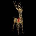 VidaXL 3D Renifer 140 LED Ciepła biel 128 cm PET