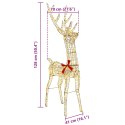VidaXL 3D Renifer 140 LED Ciepła biel 128 cm PET