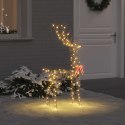 VidaXL 3D Renifer 140 LED Ciepła biel 70 x 41 x 128 cm rattan