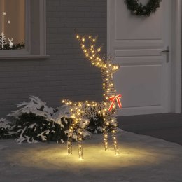 VidaXL 3D Renifer 140 LED Ciepła biel 70 x 41 x 128 cm rattan