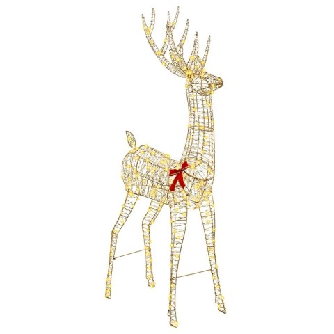 VidaXL 3D Renifer 250 LED Ciepła biel 96 x 40 x 180 cm PET