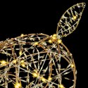 VidaXL 3D Renifer 250 LED Ciepła biel 96 x 40 x 180 cm PET