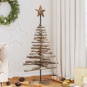 VidaXL Choinka brązowy 120 cm Lite drewno tekowe