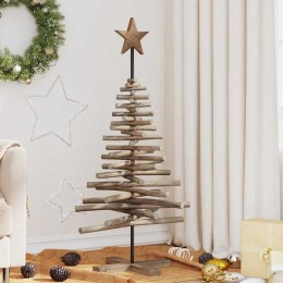 VidaXL Choinka brązowy 120 cm Lite drewno tekowe