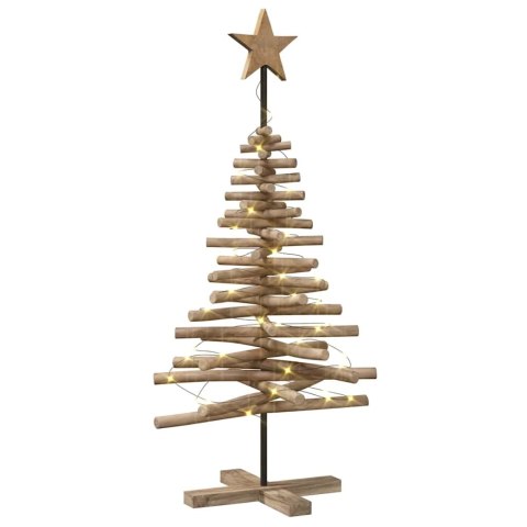 VidaXL Choinka brązowy 120 cm Lite drewno tekowe