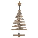 VidaXL Choinka brązowy 120 cm Lite drewno tekowe