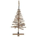 VidaXL Choinka brązowy 120 cm Lite drewno tekowe