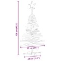 VidaXL Choinka brązowy 120 cm Lite drewno tekowe