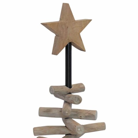 VidaXL Choinka brązowy 90 cm Lite drewno tekowe