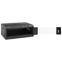 VidaXL Szafa sieciowa z przechowywaniem Czarny 53 x 35 x 21 cm Stal