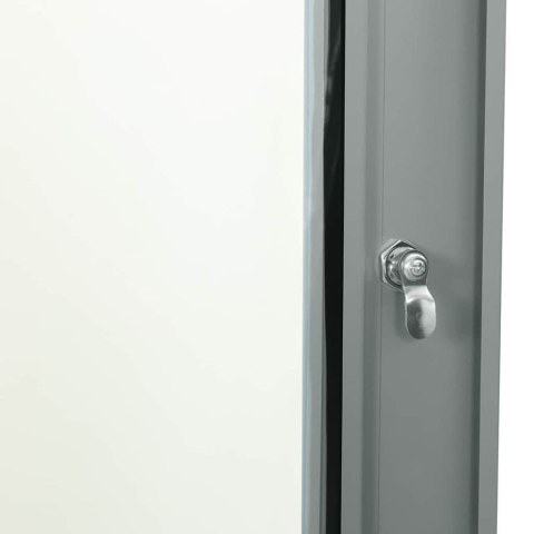 SZAFA SIECIOWA Z PRZECHOWYWANIEM SZARY 60 X 35 X 28 CM STAL