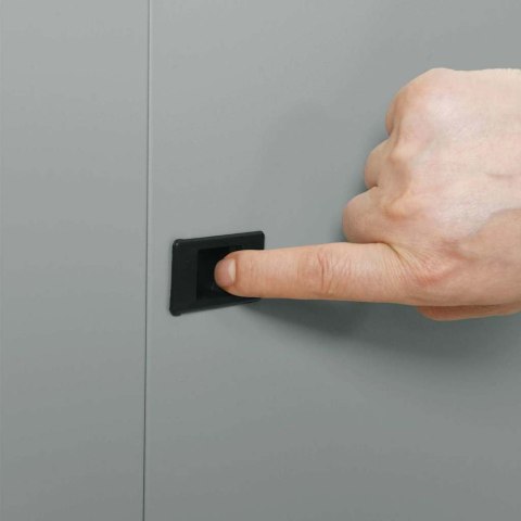 SZAFA SIECIOWA Z PRZECHOWYWANIEM SZARY 60 X 60 X 80 CM STAL
