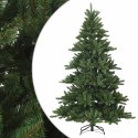 VidaXL Sztuczna choinka z zawiasami zielony 210 cm PVC, stal