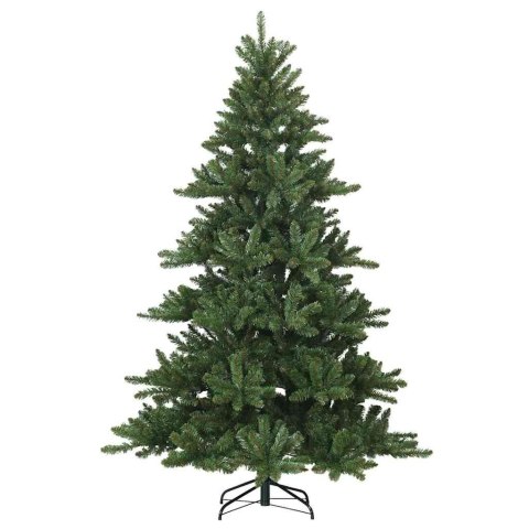 VidaXL Sztuczna choinka z zawiasami zielony 210 cm PVC, stal