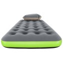 Bestway Materac powietrzny 1-osobowy 188 x 99 x 22 cm Szary i zielony