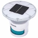 Bestway Pływająca lampa solarna z paskami LED Biały Ø 7,6 cm PC i ABS
