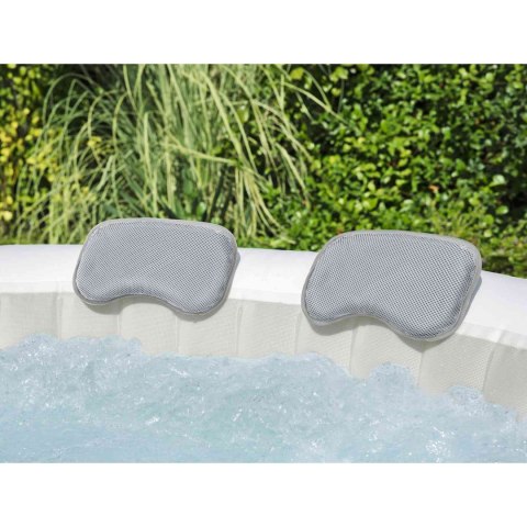 Bestway Poduszka do kąpieli spa 2 szt. Stal i PVC Szary