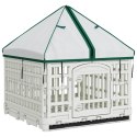 VidaXL 4 Panelowa Zabawka dla Psów z Dachem 122 x 106,5 x 82 cm Biały