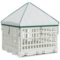 VidaXL 4 Panelowa Zabawka dla Psów z Dachem 122 x 106,5 x 82 cm Biały
