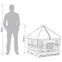 VidaXL 4 Panelowa Zabawka dla Psów z Dachem 122 x 106,5 x 82 cm Biały