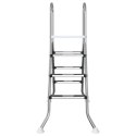 VidaXL Drabina do basenu nadziemnego 100 cm 3-Step Stal nierdzewna 304