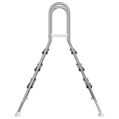 VidaXL Drabina do basenu nadziemnego 100 cm 3-Step Stal nierdzewna 304