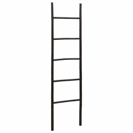 VidaXL Drabina na Koc Czarny 40 x 150 cm Bambus