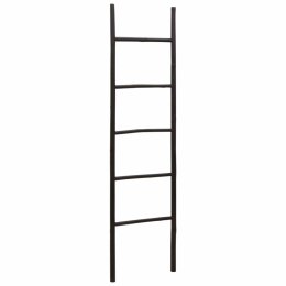 DRABINA NA KOC CZARNY 50 X 190 CM BAMBUS