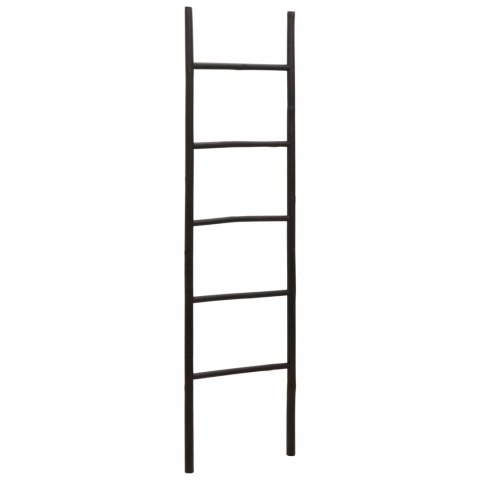 DRABINA NA KOC CZARNY 50 X 190 CM BAMBUS
