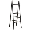 DWUSTRONNA DRABINA NA KOC CZARNY 50 X 50 X 159 CM BAMBUS