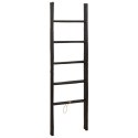 DWUSTRONNA DRABINA NA KOC CZARNY 50 X 50 X 159 CM BAMBUS