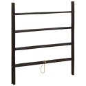 VidaXL Dwustronna drabina na koc Czarny 90 x 50 x 100 cm Bambus