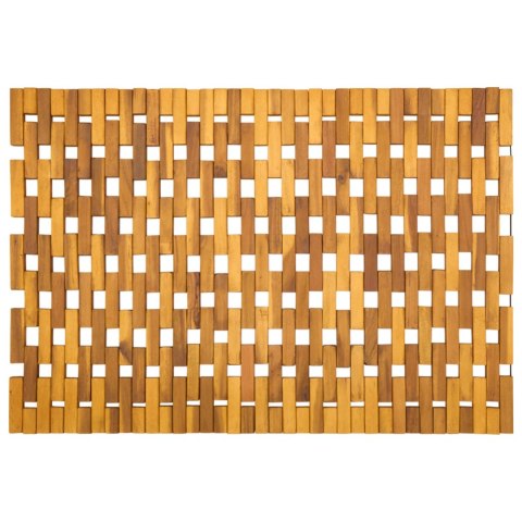 DYWANIKI ŁAZIENKOWE NATURALNY 55 X 80 CM LITE DREWNO AKACJI