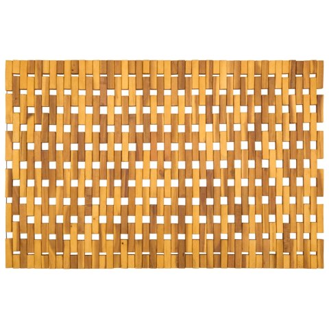 VidaXL Dywaniki łazienkowe naturalny 65 x 100 cm Lite Drewno Akacji