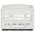 VidaXL Playpen dla Psa z 4 Panelami 177,5 x 154,5 x 112 cm Biały