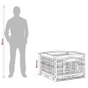 VidaXL Playpen dla Psa z 4 Panelami 177,5 x 154,5 x 112 cm Biały