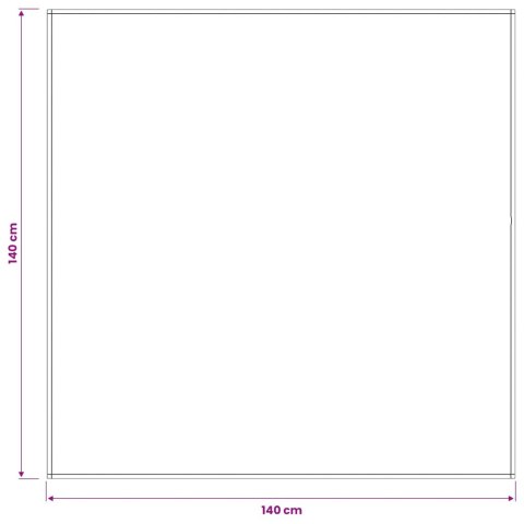 VidaXL Obrus stołowy Kwadrat Biały 140 x 140 cm Poliester