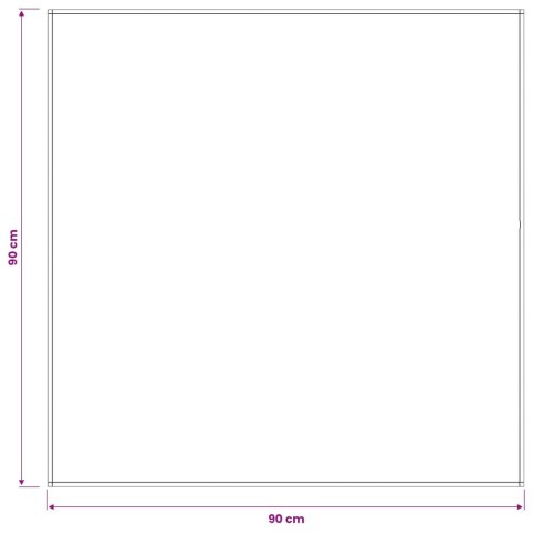 VidaXL Obrus stołowy Kwadrat Biały 90 x 90 cm Poliester