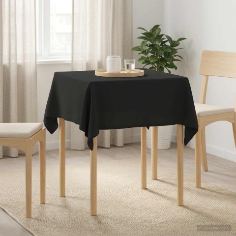 OBRUS STOŁOWY KWADRAT CIEMNOSZARY 140 X 140 CM POLIESTER