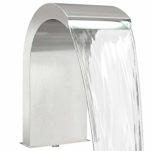 KASKADA DO BASENU Z LED STAL NIERDZEWNA 304 45 X 30 X 65 CM