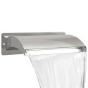 VidaXL Kaskada do basenu z LED Stal nierdzewna 304 51 x 26 x 13 cm