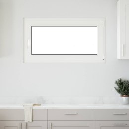 VidaXL Biała wewnętrzna kolor okna piwnicznego RISOR 110 x 70 cm