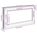 VidaXL Biała wewnętrzna kolor okna piwnicznego RISOR 110 x 70 cm