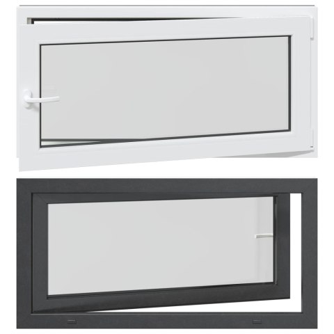 VidaXL Biała wewnętrzna kolor okna piwnicznego RISOR 120 x 60 cm
