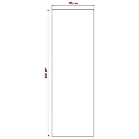 VidaXL Chodnik dywanowy LESAKA Czarny i biały 50 x 150 cm