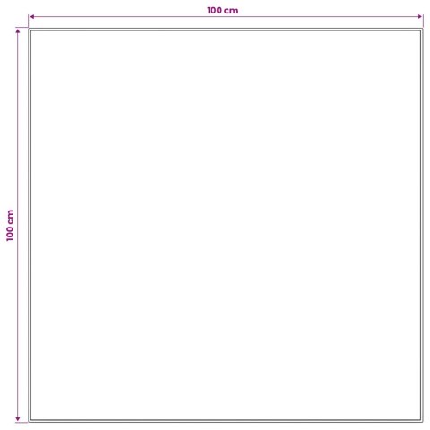 VidaXL Chodnik dywanowy LESAKA Czarny i złoto 100 x 100 cm