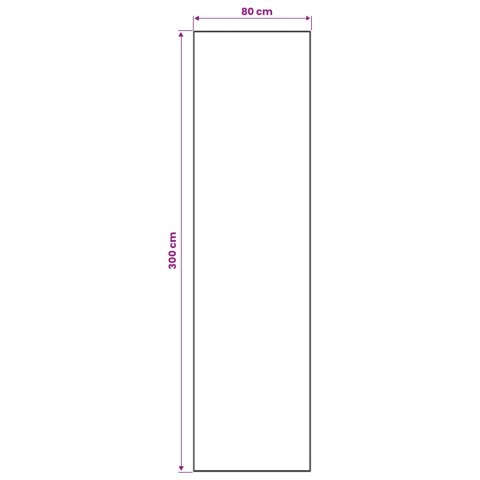 VidaXL Chodnik dywanowy LESAKA Czarny i złoto 80 x 300 cm