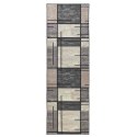 VidaXL Chodnik dywanowy LESAKA brązowy 100 x 450 cm Aksamit diamentowy