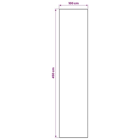 VidaXL Chodnik dywanowy LESAKA brązowy 100 x 450 cm Aksamit diamentowy